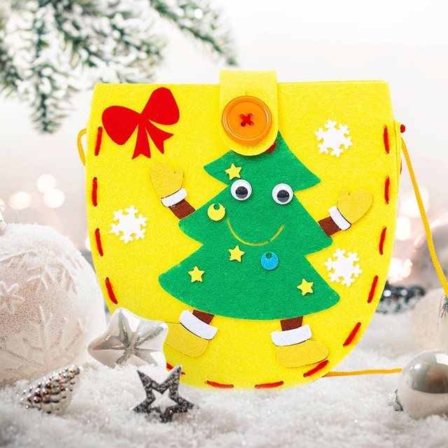 Arts And Crafts for Kids Ages 6-8 under 10 Dollars Christmas Handmade Diy  Non Woven Gift Bag Children's Gift Bag Kindergarten - AliExpress